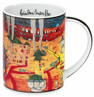 Mug magique (936) "The 30 days Fax Painting", porcelaine