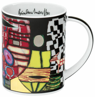 Mug magique (928) "Antipode King", porcelaine