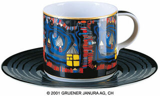 (808D) Tasse d'artiste "End of Waters" (Fin des eaux)